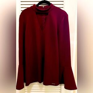 Michael Korrs Wine Colored Top Size L